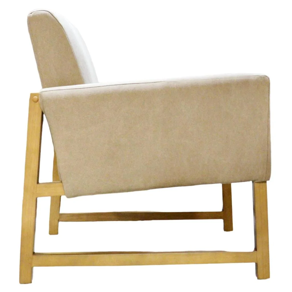 Hearth & Hand with Magnolia Canvas Upholstered Accent Armchair - Khaki - Image 4