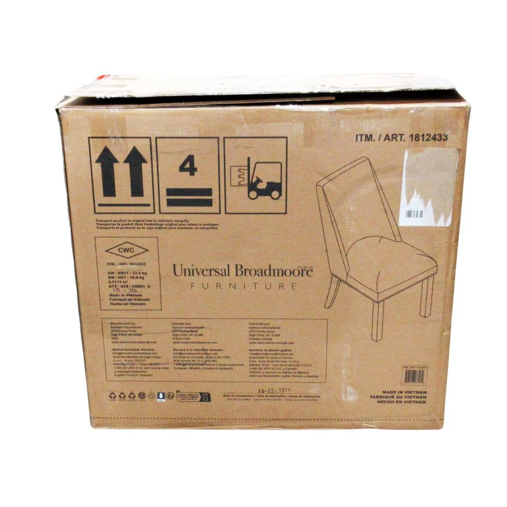 Helena Dining Chair 2 Pack Beige - Image 6