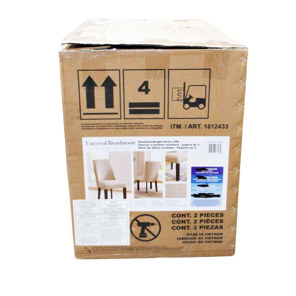 Helena Dining Chair 2 Pack Beige - Image 7