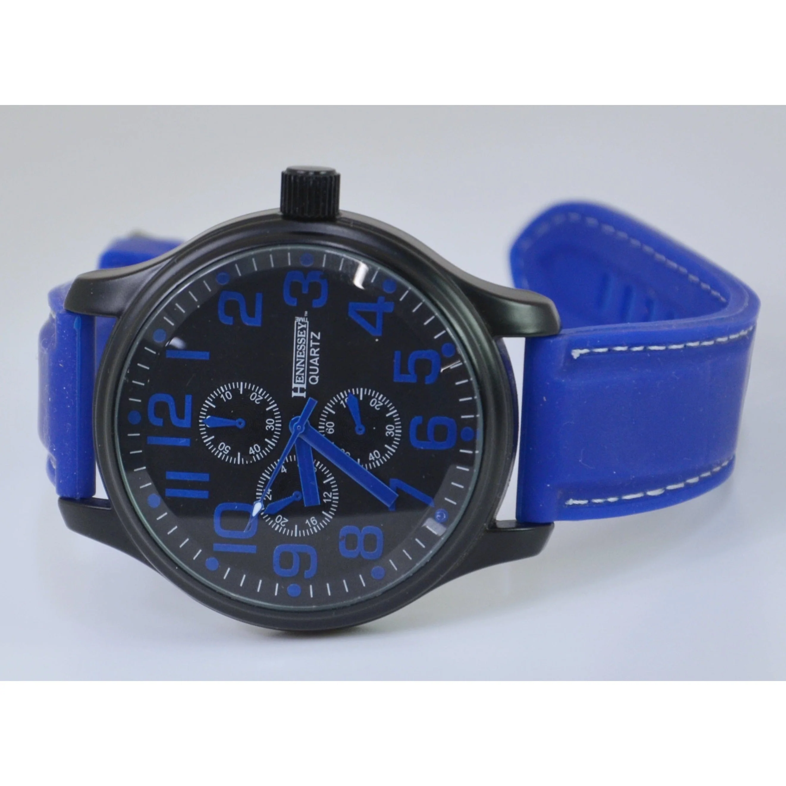 Hennessy Quartz Men's Watch Blue - Image 3