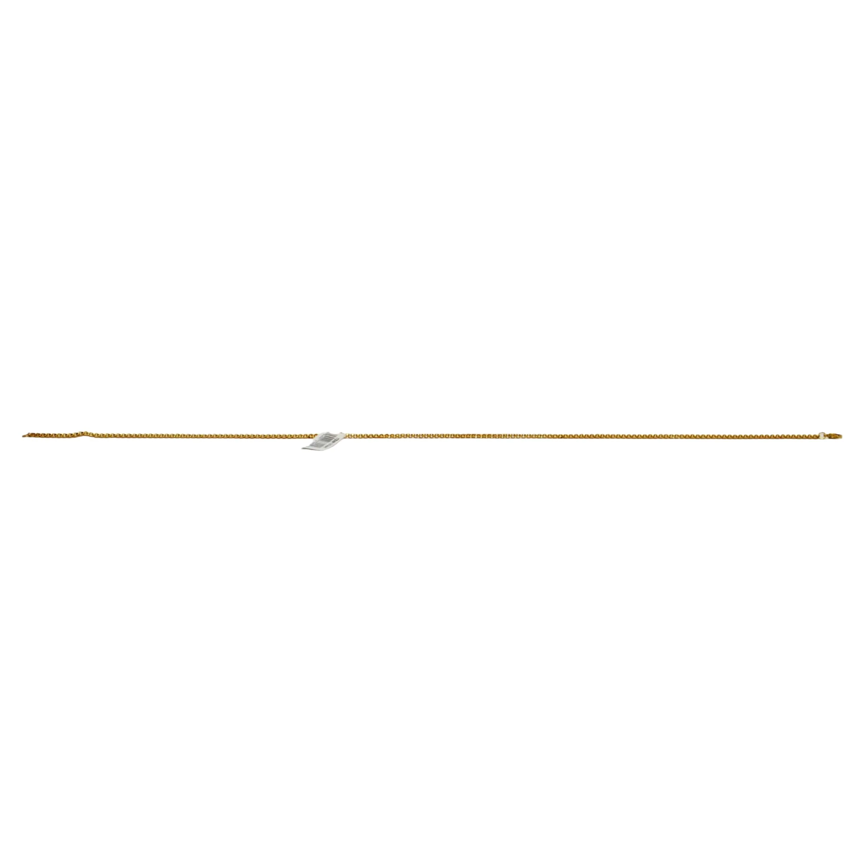 High Polish and Diamond Cut Round Box Chain in Yellow 18K Gold - Image 4