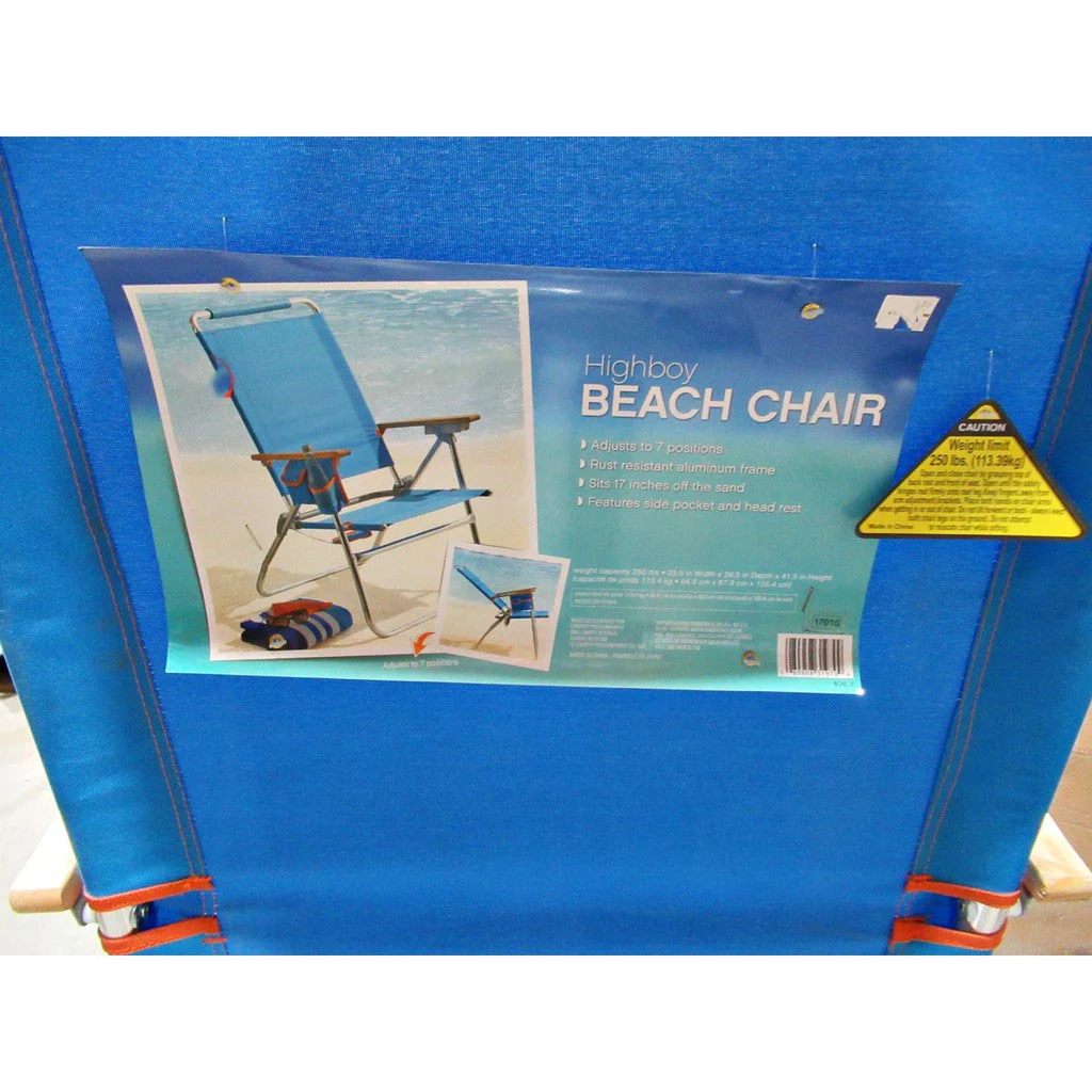 Highboy Beach Chair Blue - Image 7