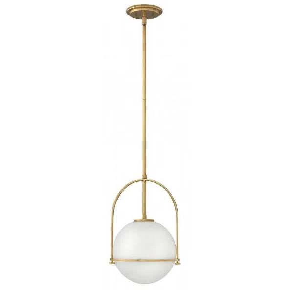 Hinkley Lighting Somerset 1 Light Pendant, Heritage Brass - 3407hb