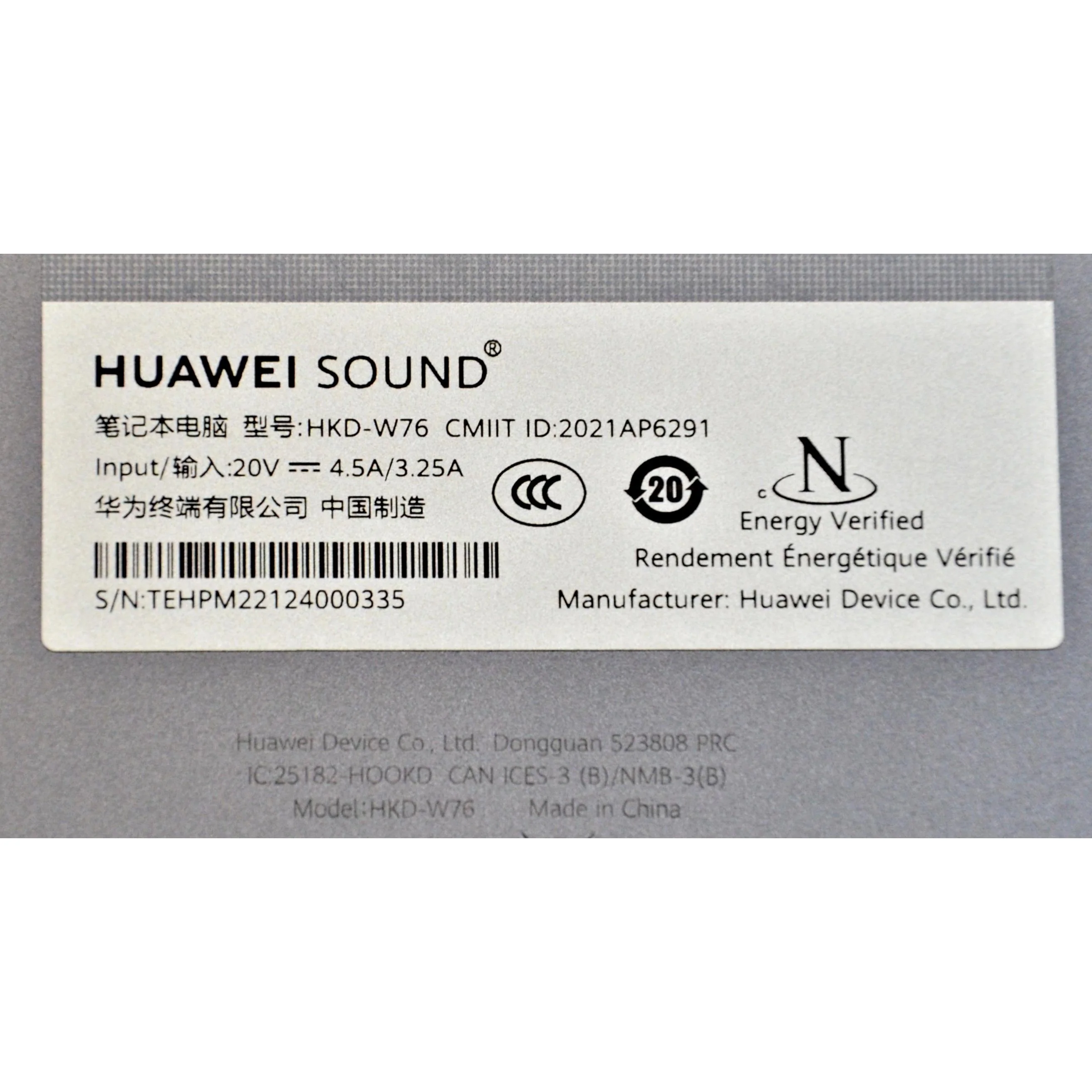 HUAWEI MateBook 14s HKD-W76 16GB  I711370H Touch Screen Space Grey - Image 6
