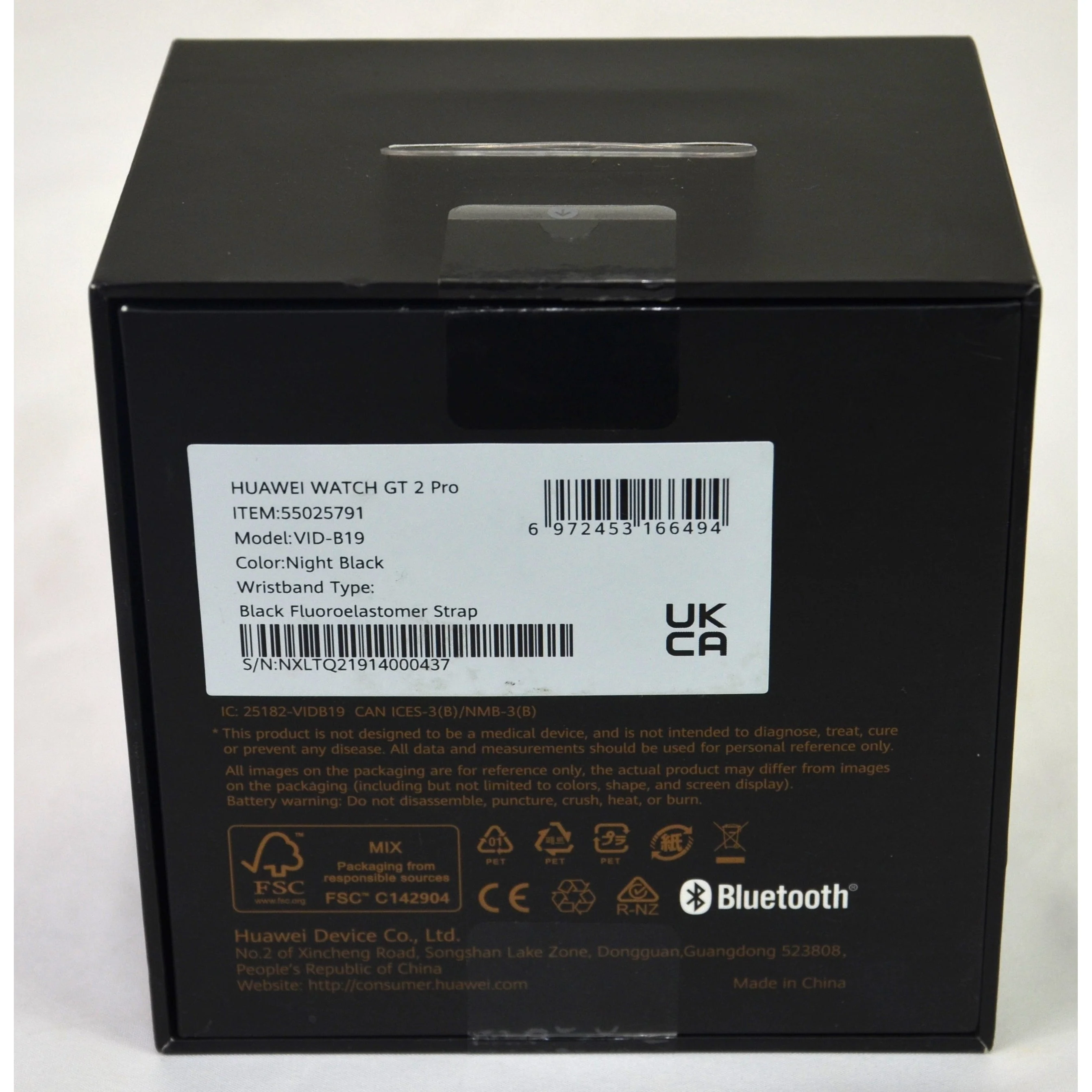 HUAWEI WATCH GT 2 Pro GPS, SpO2, 2-week Battery, Bluetooth Cal - Night Black - Image 5