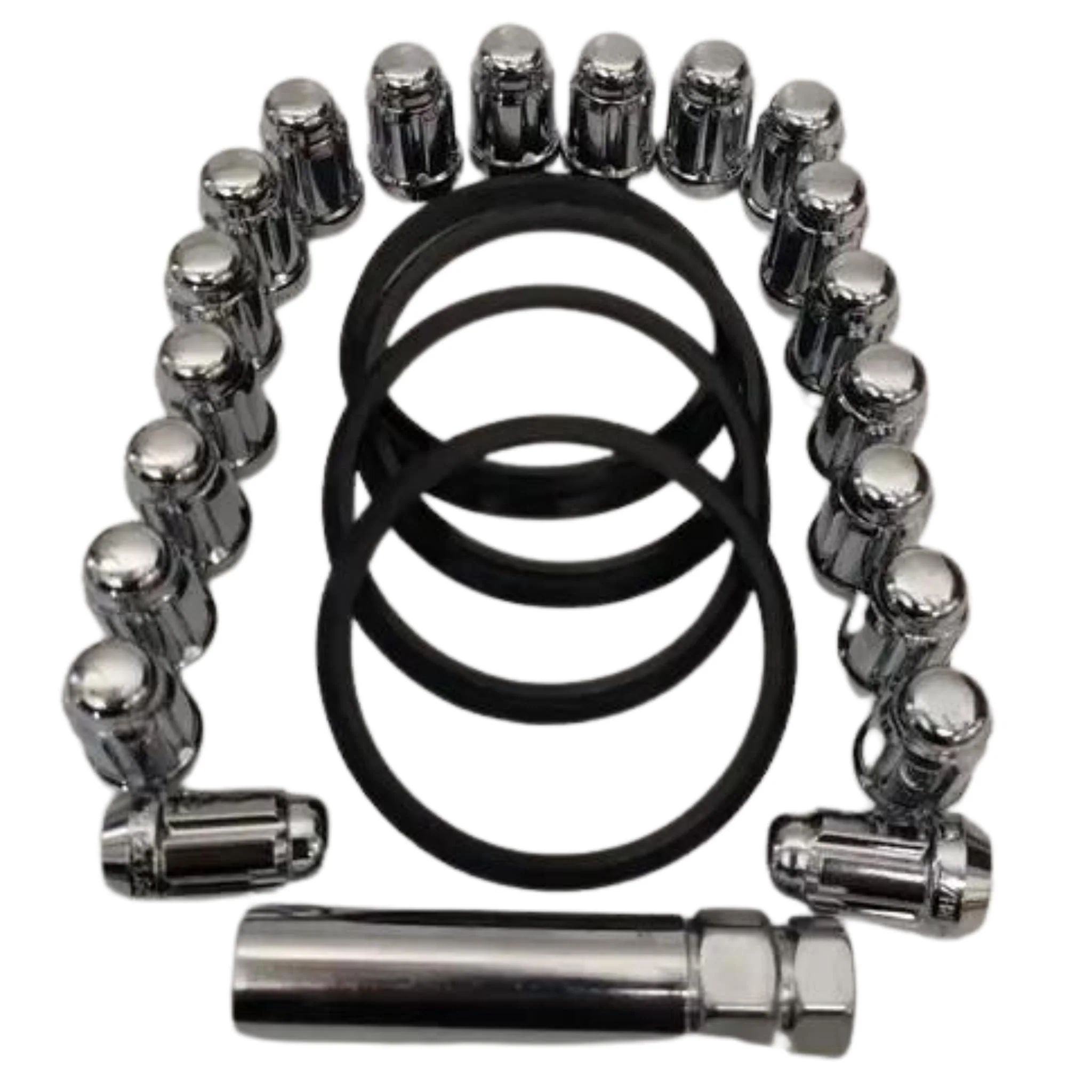 RTX KIT-222 - A73-6415 (4) Chrome 6 Spline Lug Nuts 12X1.5 35 mm (20) CD3800 (1)