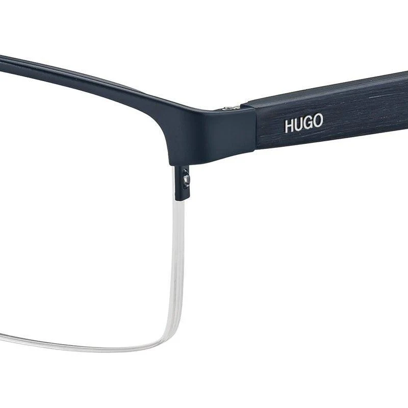 Hugo Boss Men's HG0324 Matte Blue Wood Eyeglasses - Image 3
