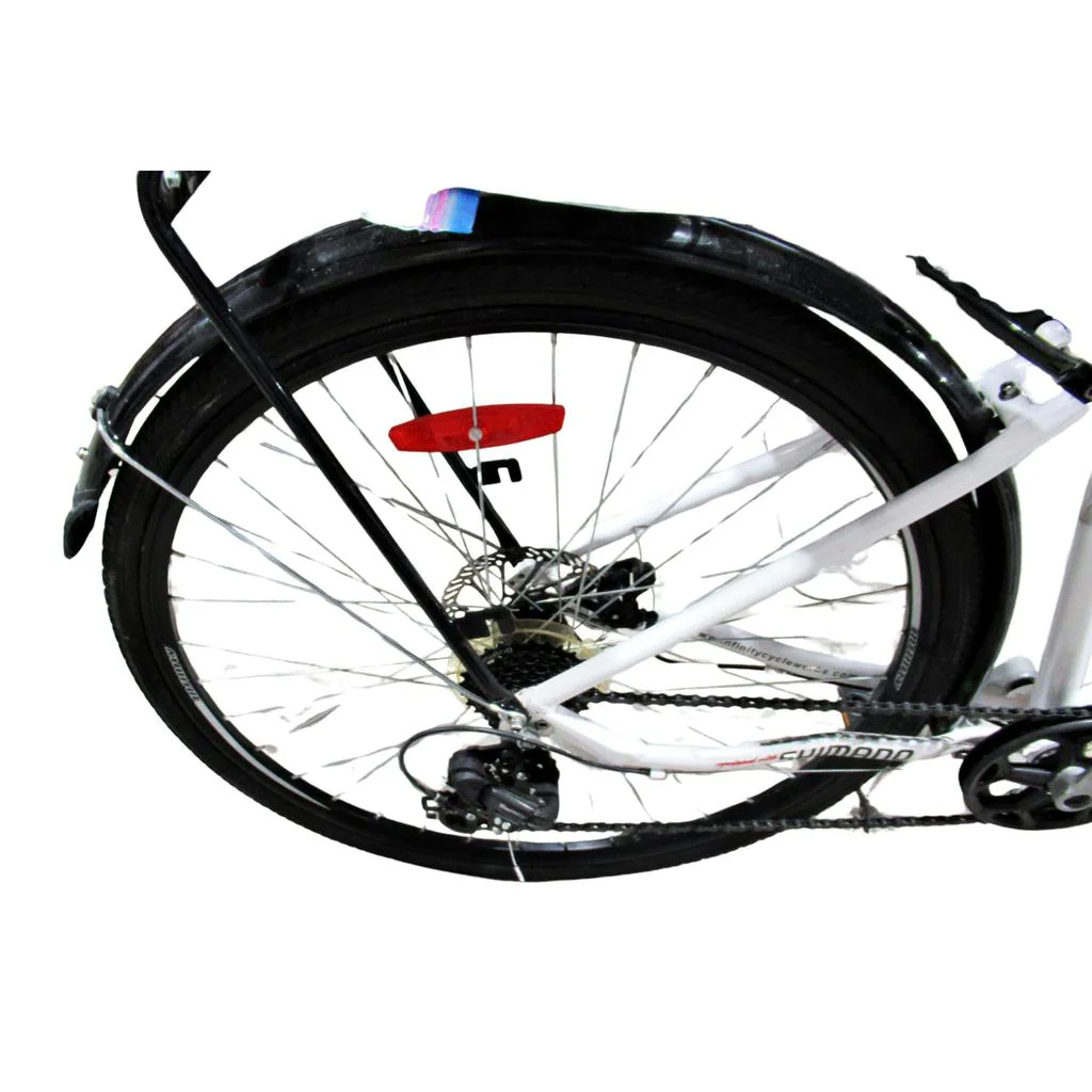 Infinity Boss.three 7 Speed 700c Ladies Comfort Bike  White - Image 3