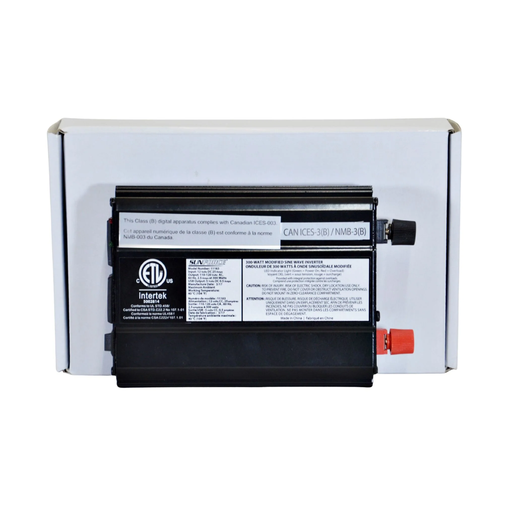 Intertek Sunforce 300 Watts Modified Sine Wave Inverter - Image 3