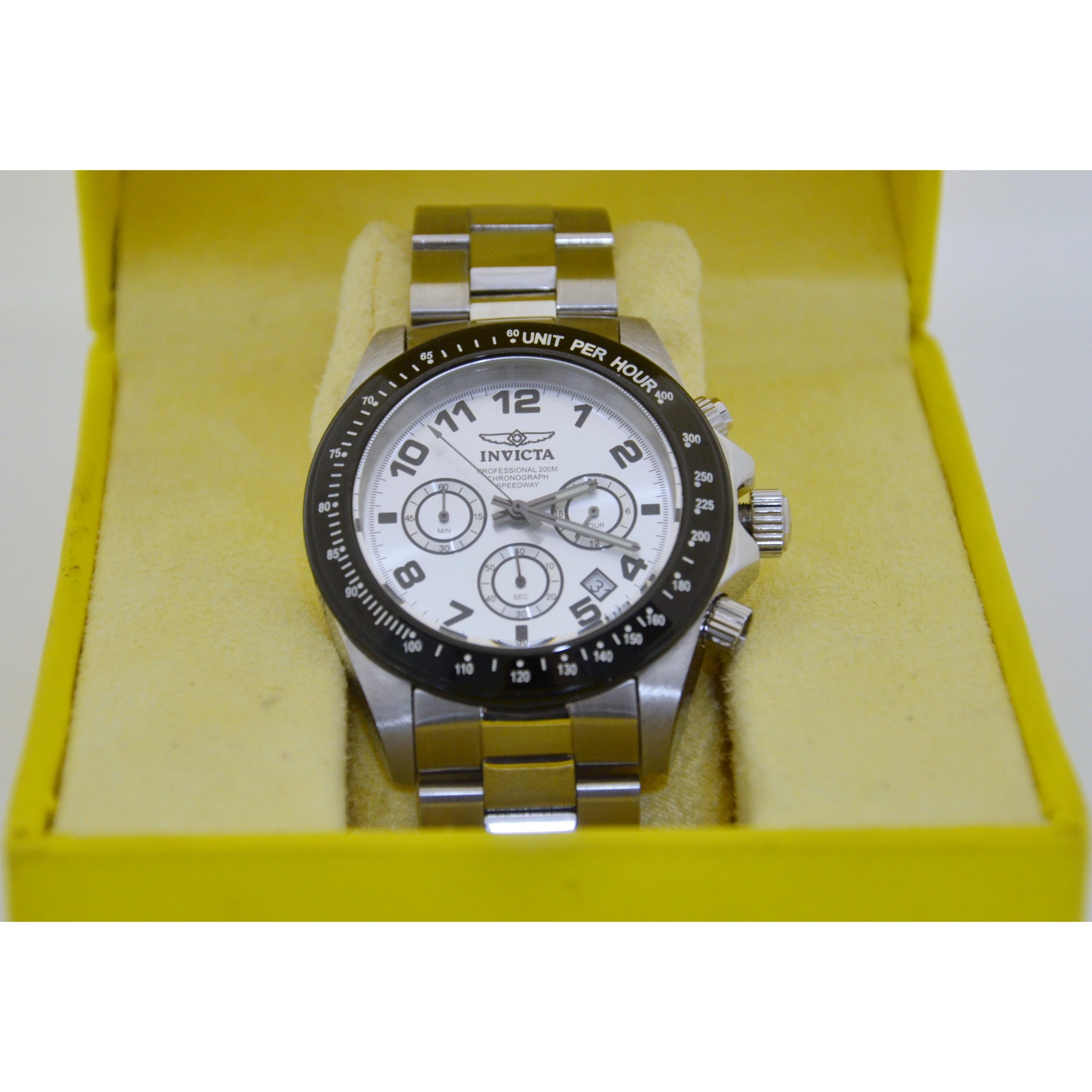 Invicta Men's 10702 Speedway Chronograph Stainless Steel Watch Silver - Image 2
