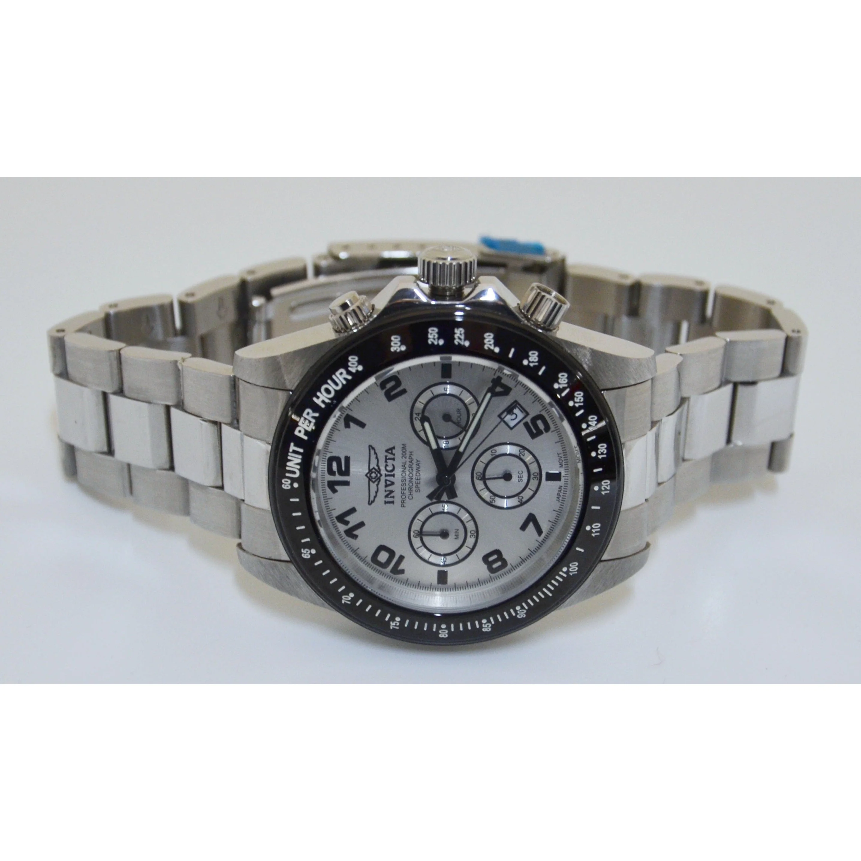 Invicta Men's 10702 Speedway Chronograph Stainless Steel Watch Silver - Image 3