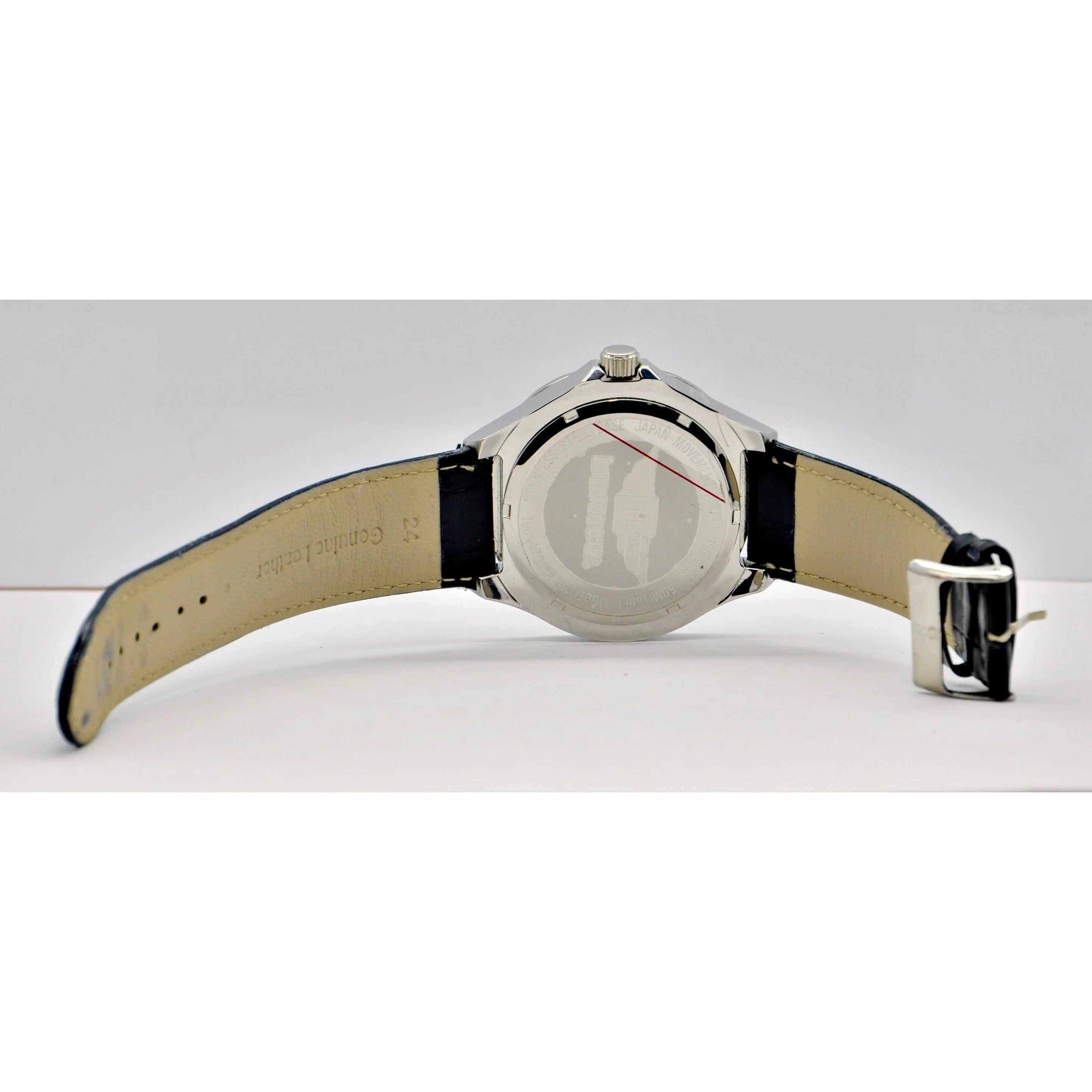 Invicta Watch Men's Black Dial Black Leather Strap - Image 5