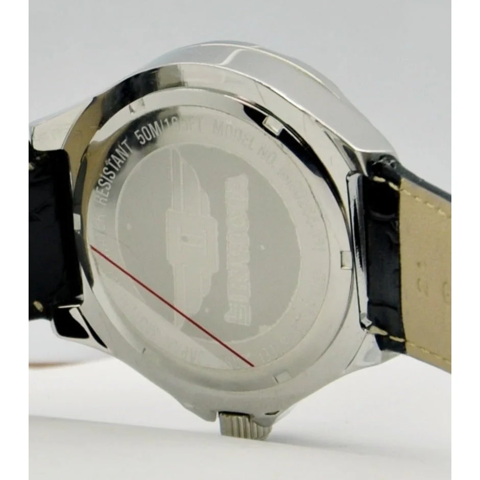 Invicta Watch Men's Black Dial Black Leather Strap - Image 6