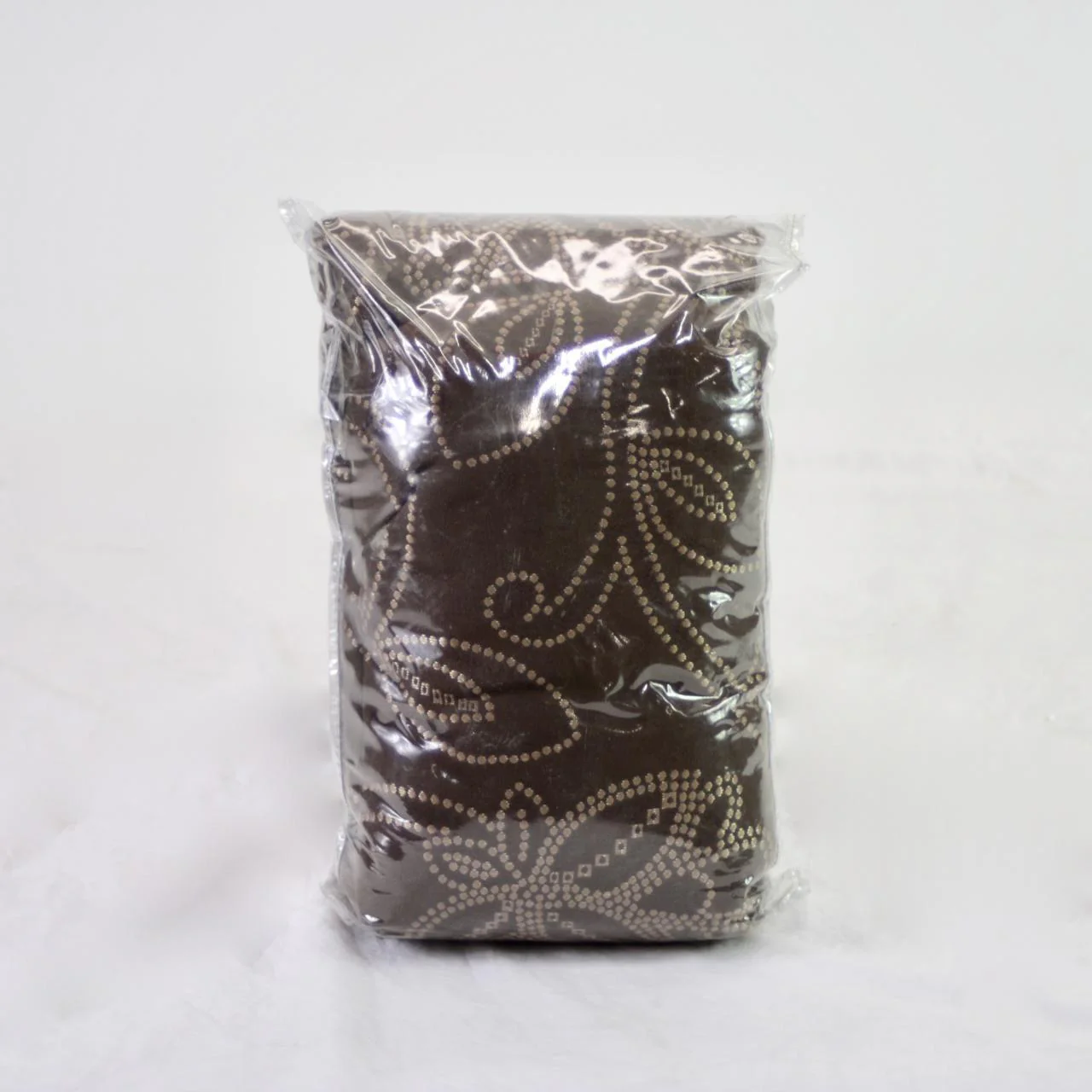Jacobean Rod Pocket/ Back Tab Curtain Panel 84" Chocolate - Image 4