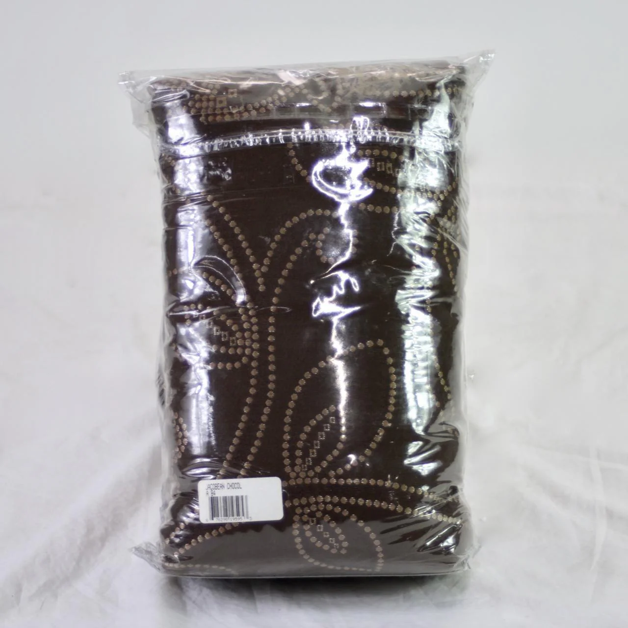 Jacobean Rod Pocket/ Back Tab Curtain Panel 84" Chocolate - Image 5