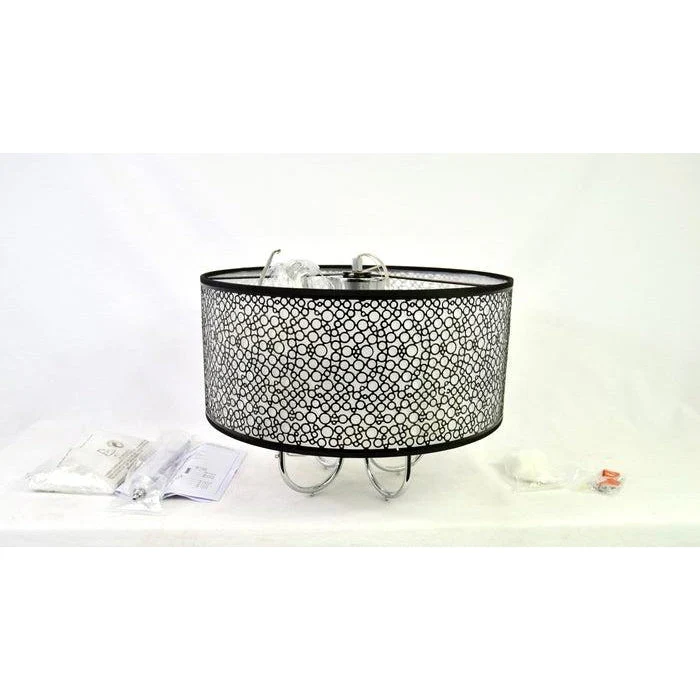 JoJoSpring Indoor 4 Light Chrome Crystal Bubble Shade Chandelier - Image 3