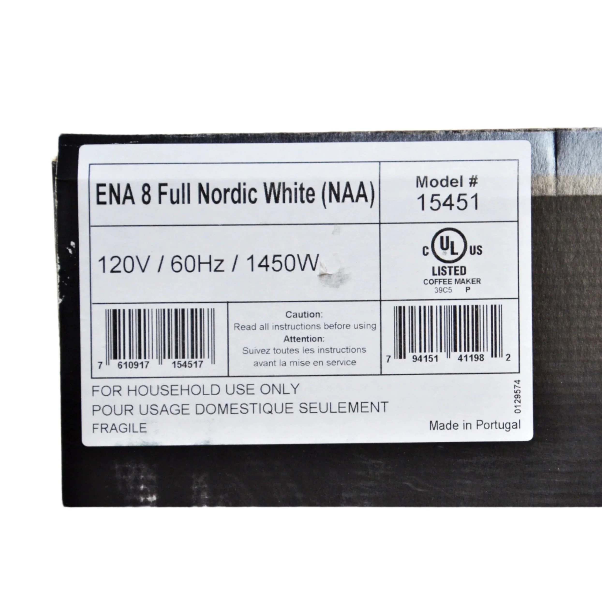 JURA ENA 8 Full Nordic White Bundle Model 15451 - Image 8