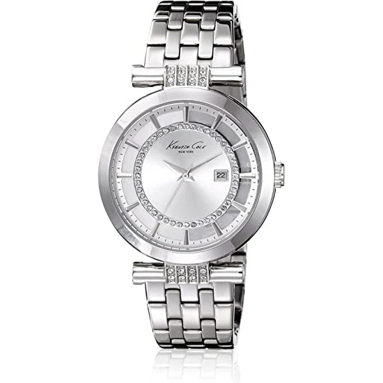 Kenneth Cole 10021103 Women's Transparency Analog Watch - Silver