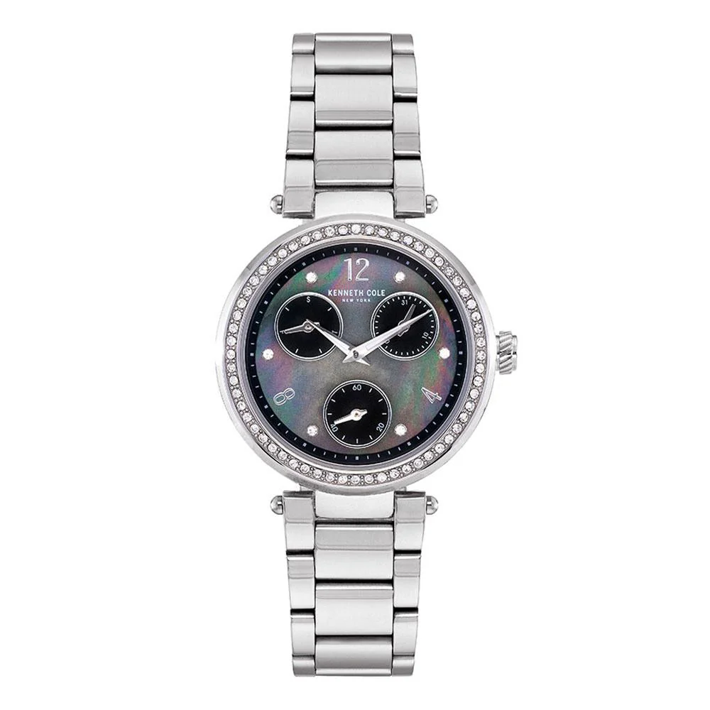 Kenneth Cole Women's Dress Sport Pearl Dial Crystalized Watch KC50735001