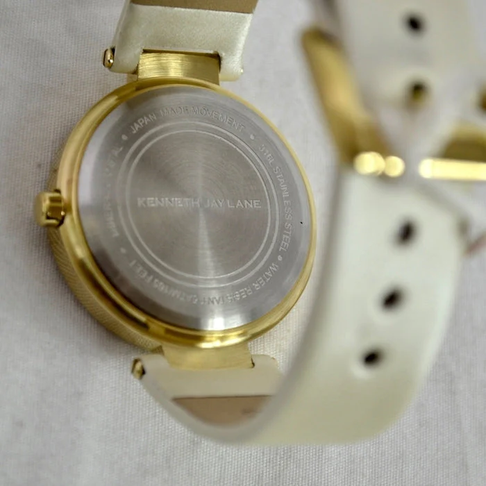 Kenneth Jay Lane KJLANE Ladies-2604S-016 "2600 Series" White Dress Watch - Image 4