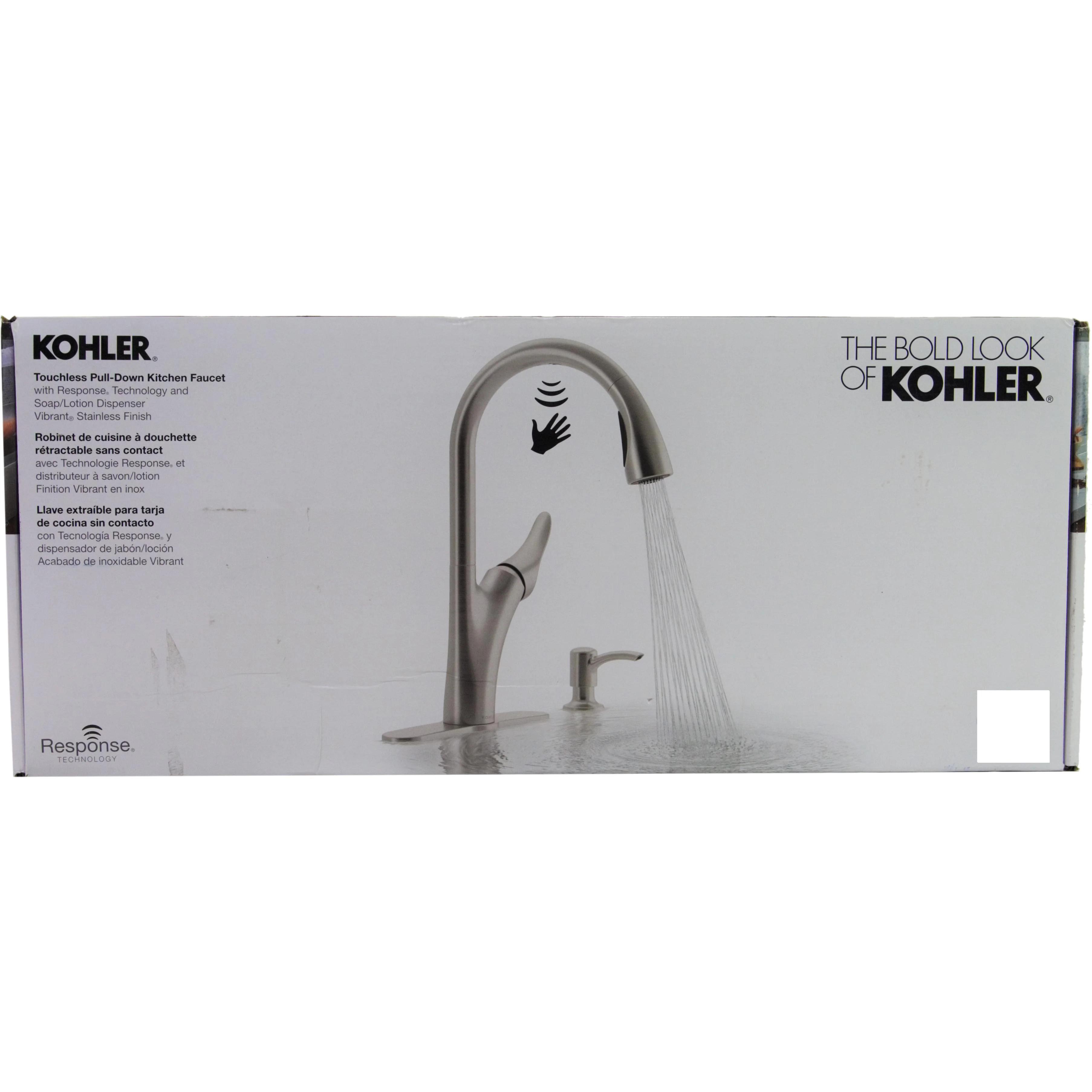 Kohler Touchless Pull-Down Kitchen Faucet w/ Soap Dispenser - Image 4
