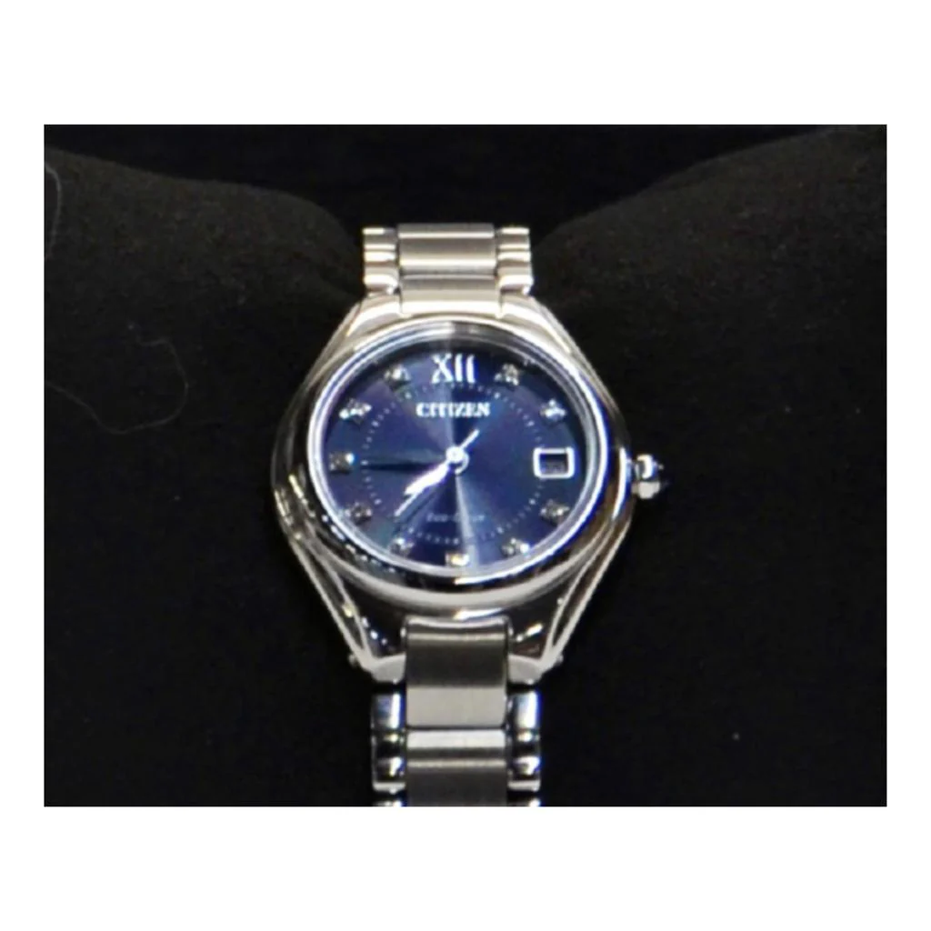 Citizen Ladies Eco-Drive Silhouette Crystal Accent Watch with Dark Blue Dial
