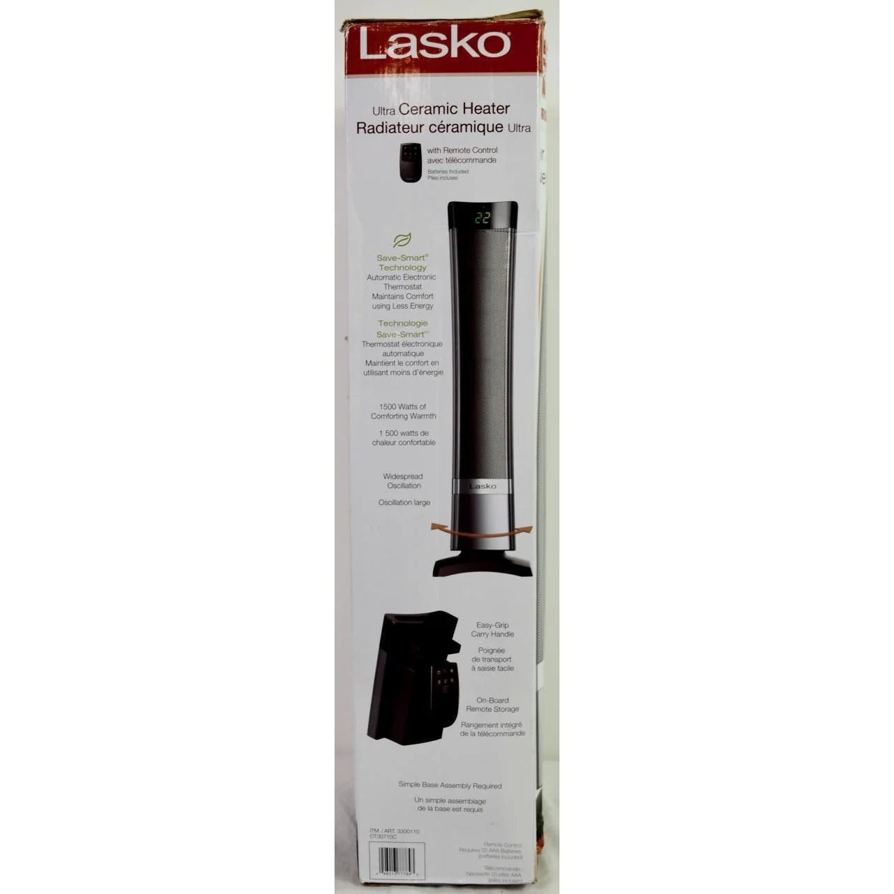 Lasko Ultra Ceramic Heater with Remote Control CT30710C - Image 4