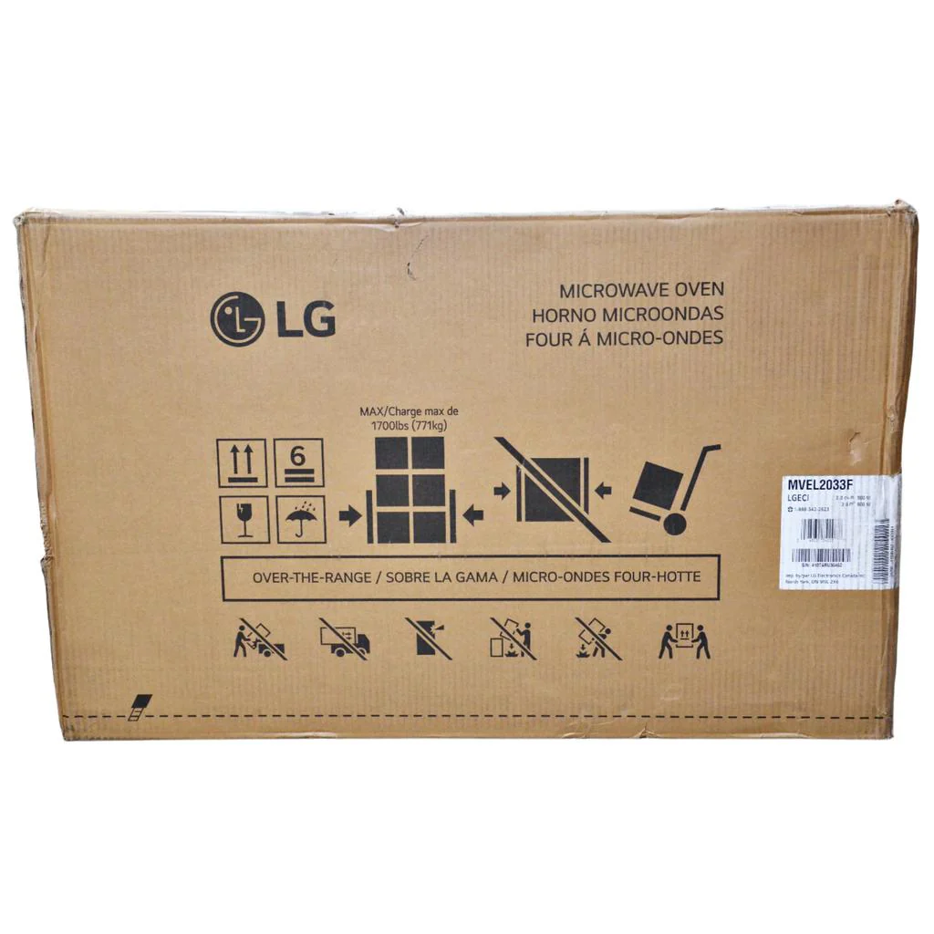 LG 2.0 cu ft Over the Range Microwave Oven with Easy Clean MVEL2033F - Image 2