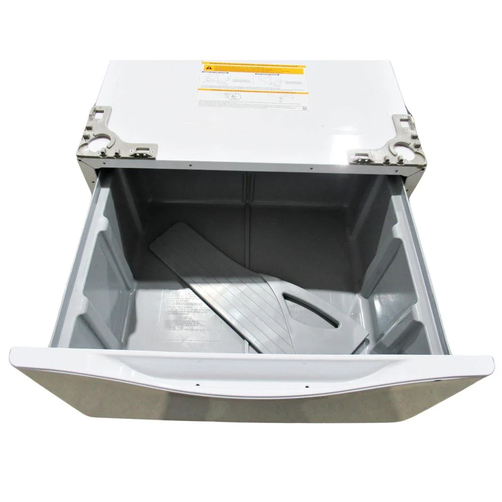 LG 27" Laundry Pedestal with Storage Drawer White - Image 2