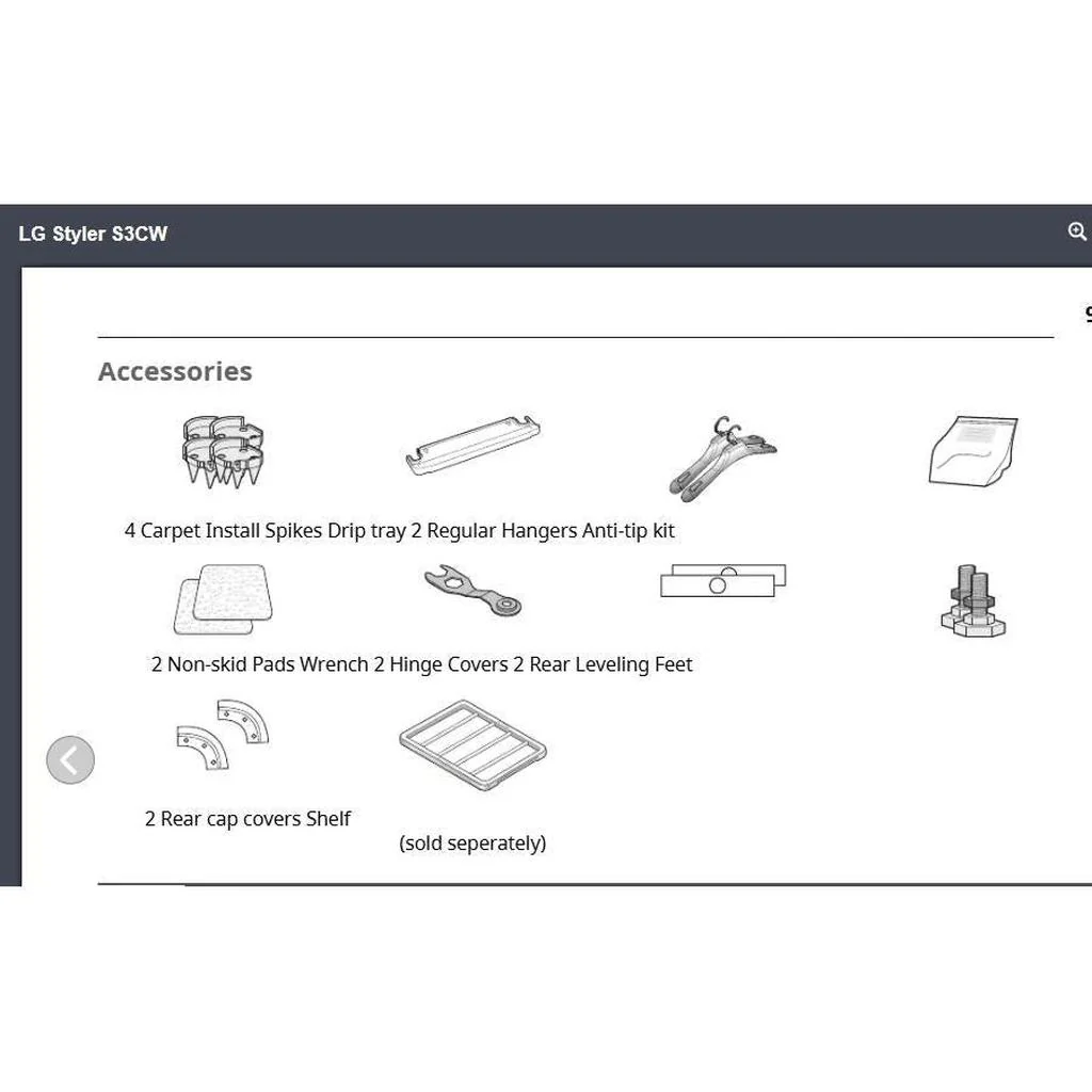 LG Styler Steam Clothing Care System S3CW - Image 3