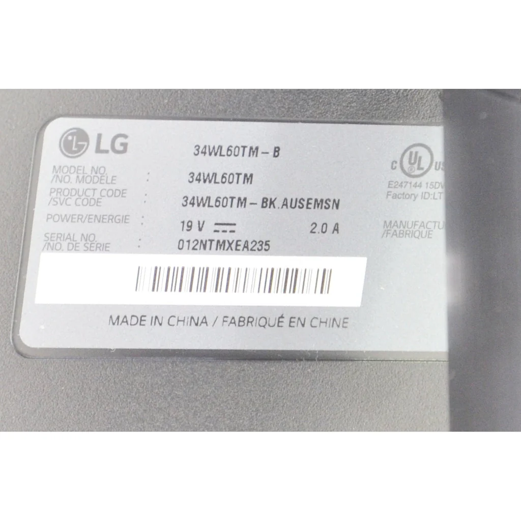 LG Ultrawide Monitor 34WL60TM - FHD IPS - 34" - Black - Image 5