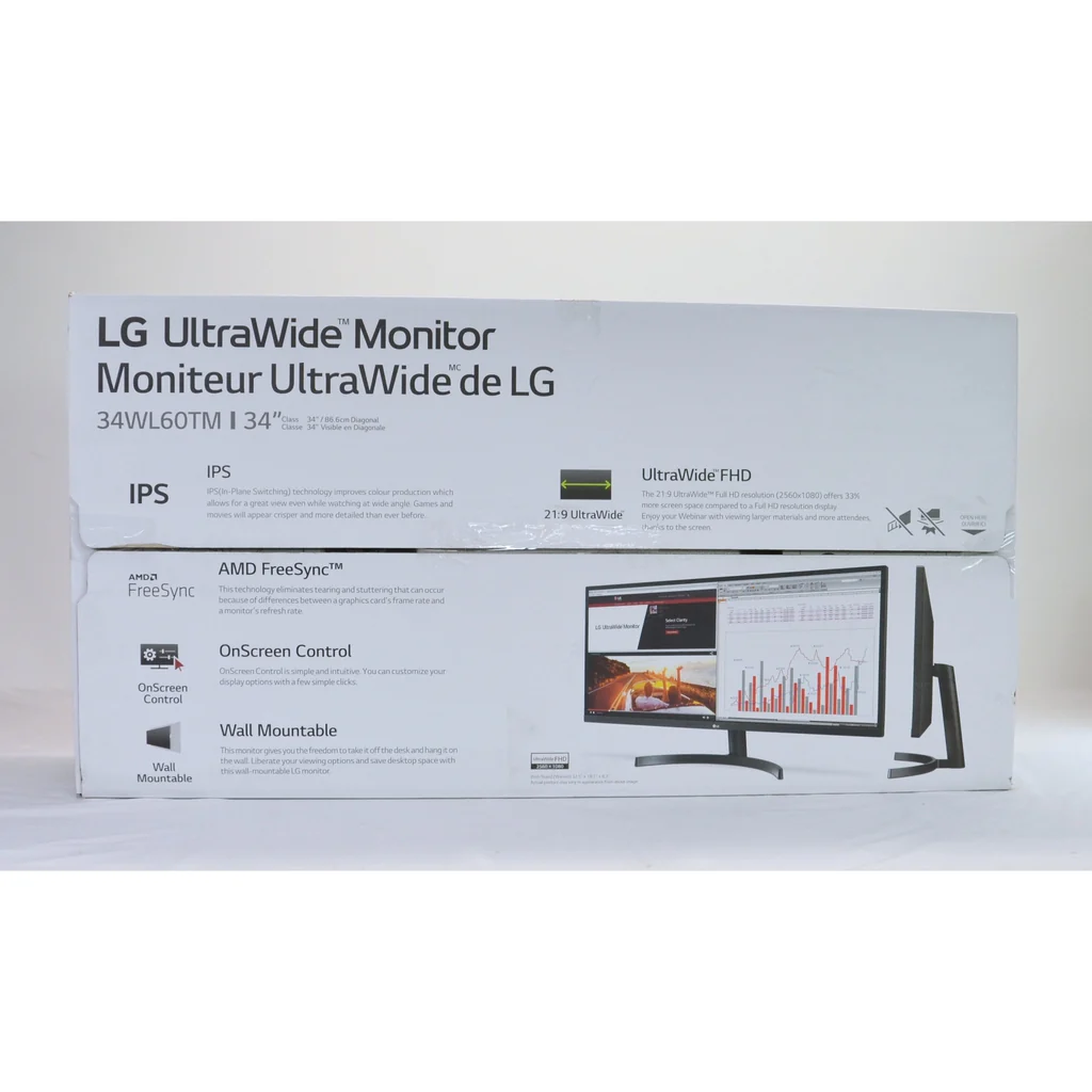 LG Ultrawide Monitor 34WL60TM - FHD IPS - 34" - Black - Image 8