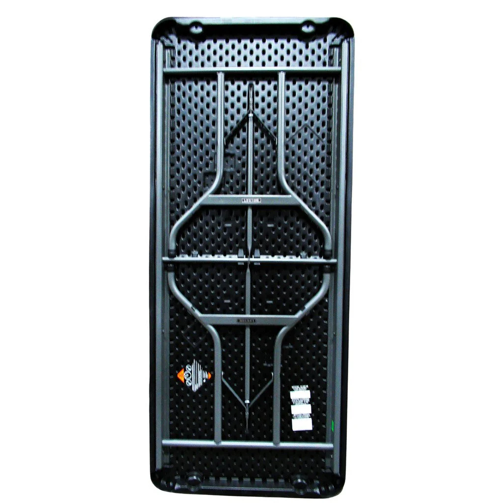Lifetime Commercial Black Folding Table 6 ft. Black - Image 3