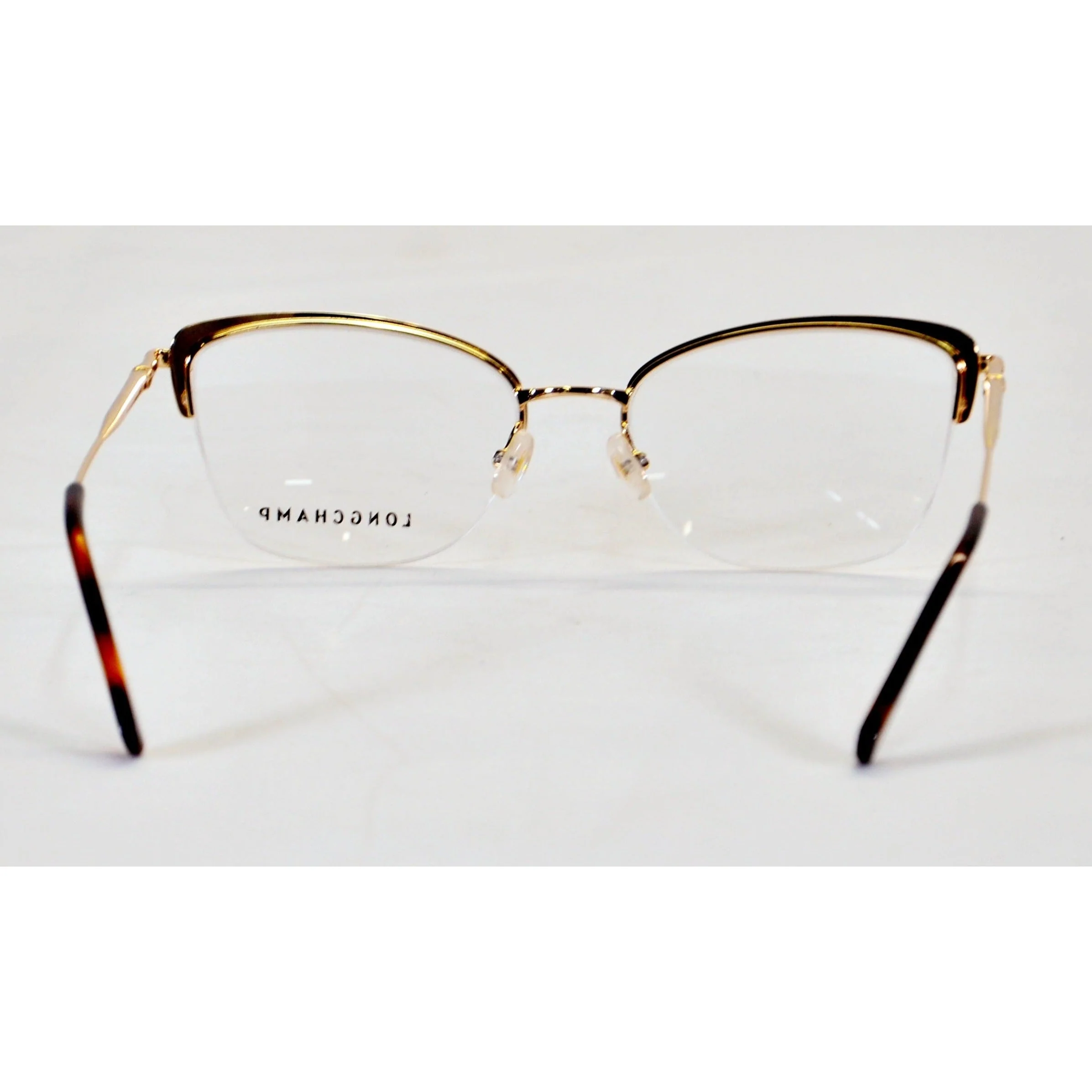 Longchamp Unisex Eyeglasses - Gold, Tortoise Shell - Image 3