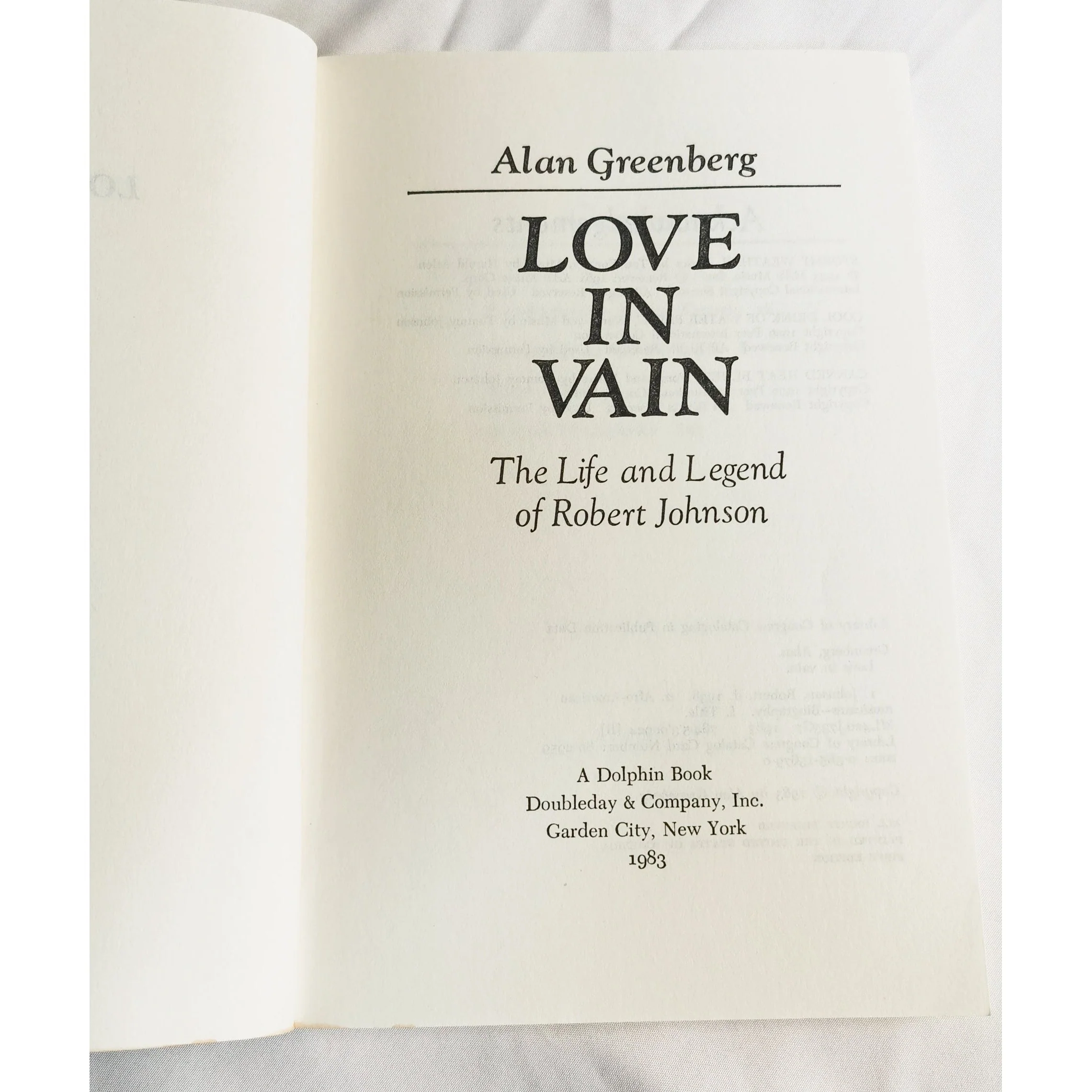 Love in Vain by Alan Greenberg | Pre-owned | First Edition | Collectable - Image 3