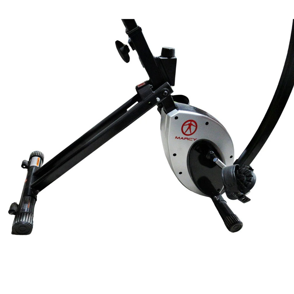 Marcy Foldable Exercise Bike with High-back Seat - Image 4