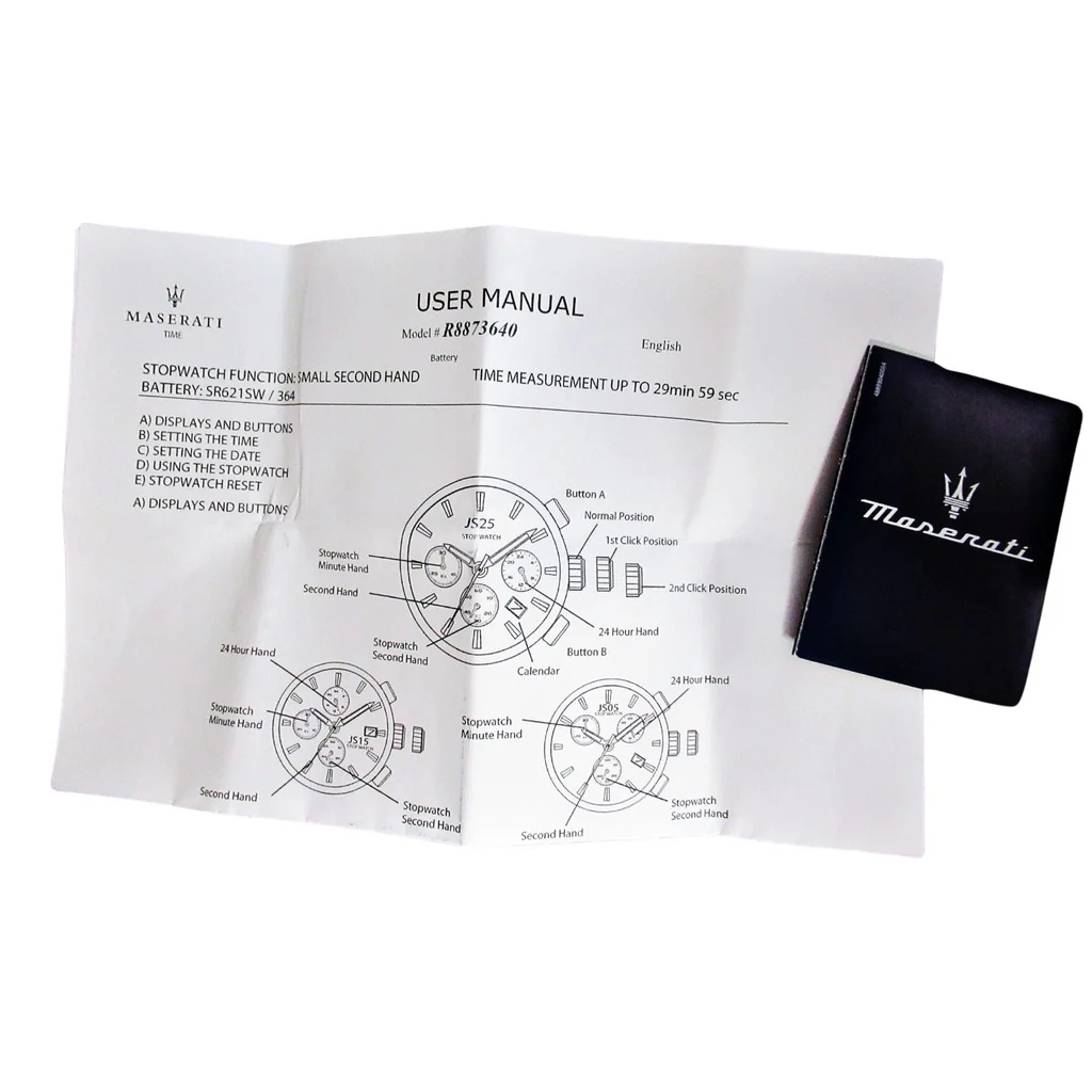 Maserati Black Dial Men’s Watch R8873640015 - Image 7