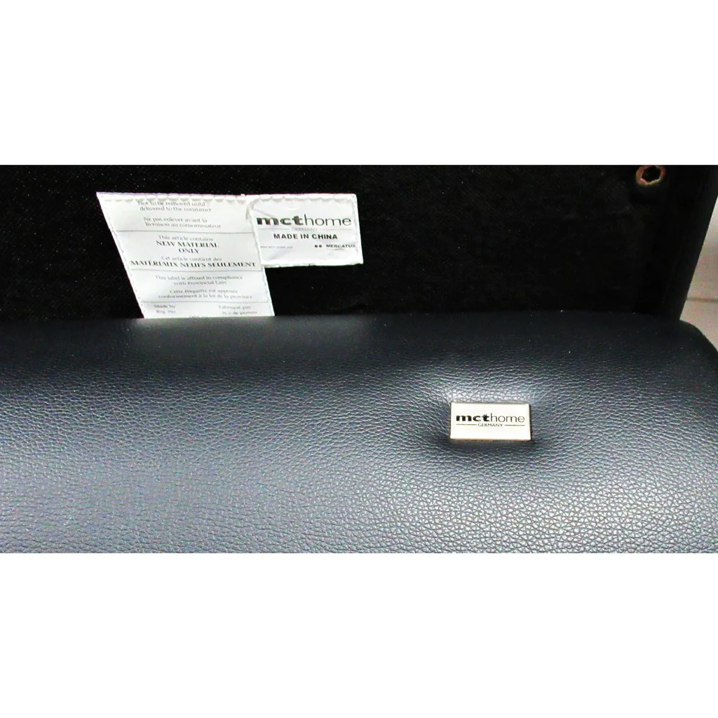 mcthome Leather Bed Frame King Black - Image 2