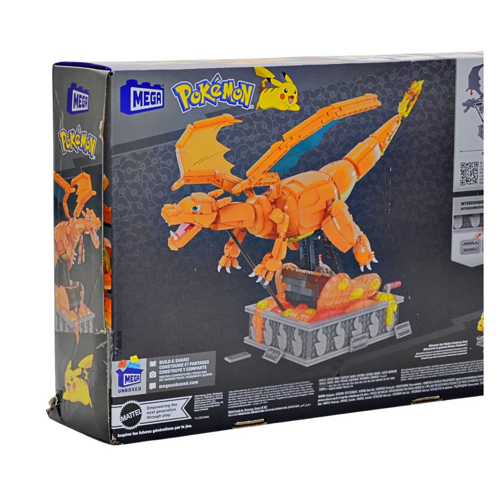 Mega Pokemon Charizard Building Kit with Motion (1664 Pcs) for Collectors - Image 4