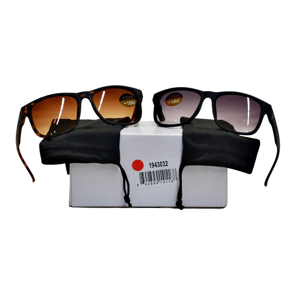 Innovative Eyewear Unisex Sunglass Readers, Pack of 2 +1.50 Sunglasses