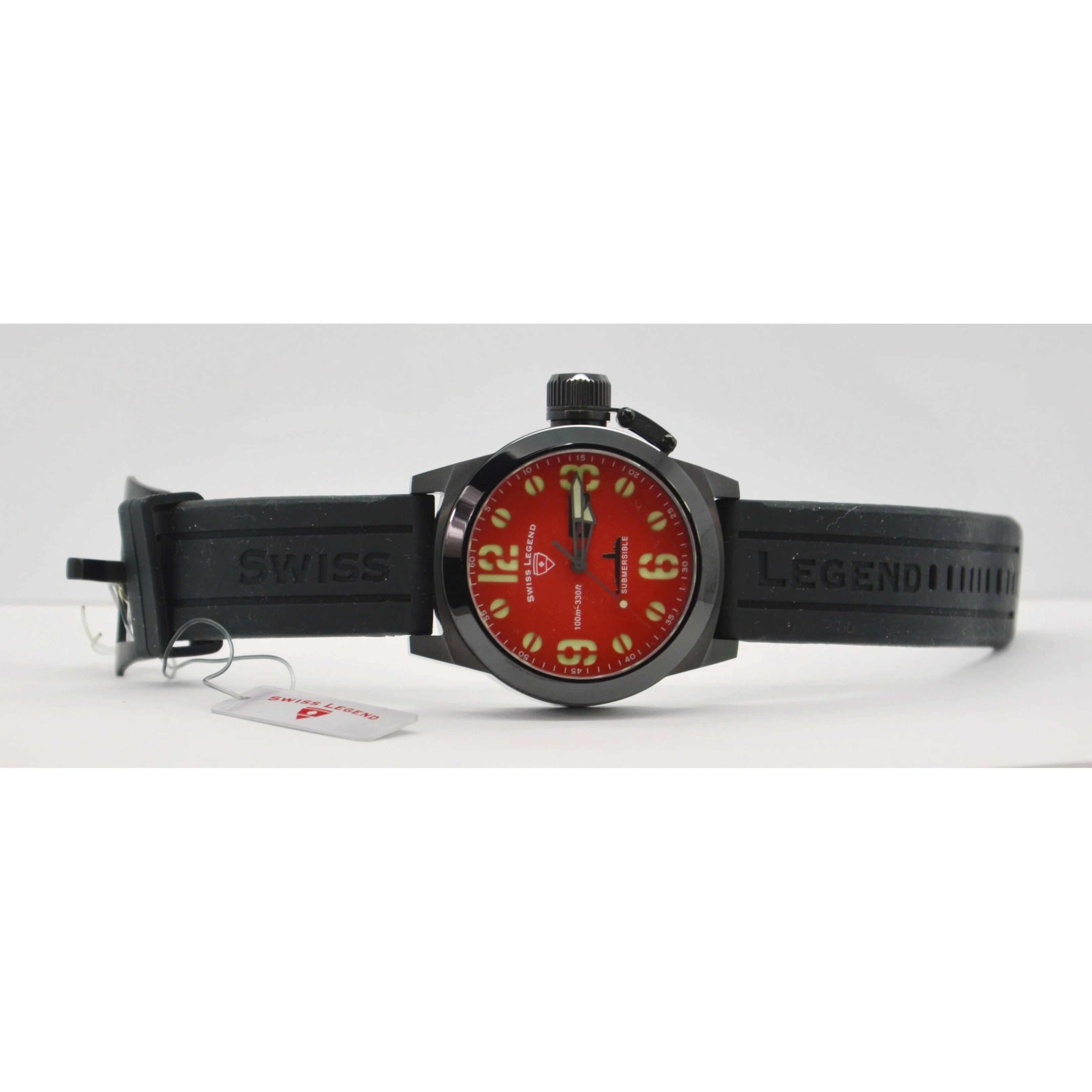 Swiss Legend Men's Submersible Analog Display Swiss Quartz Watch Black - Image 2