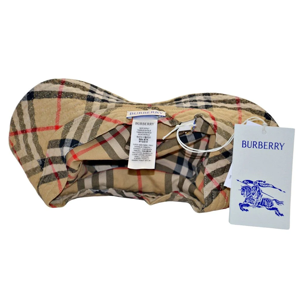 Burberry Vintage Check Bucket Hat - Large - Image 2