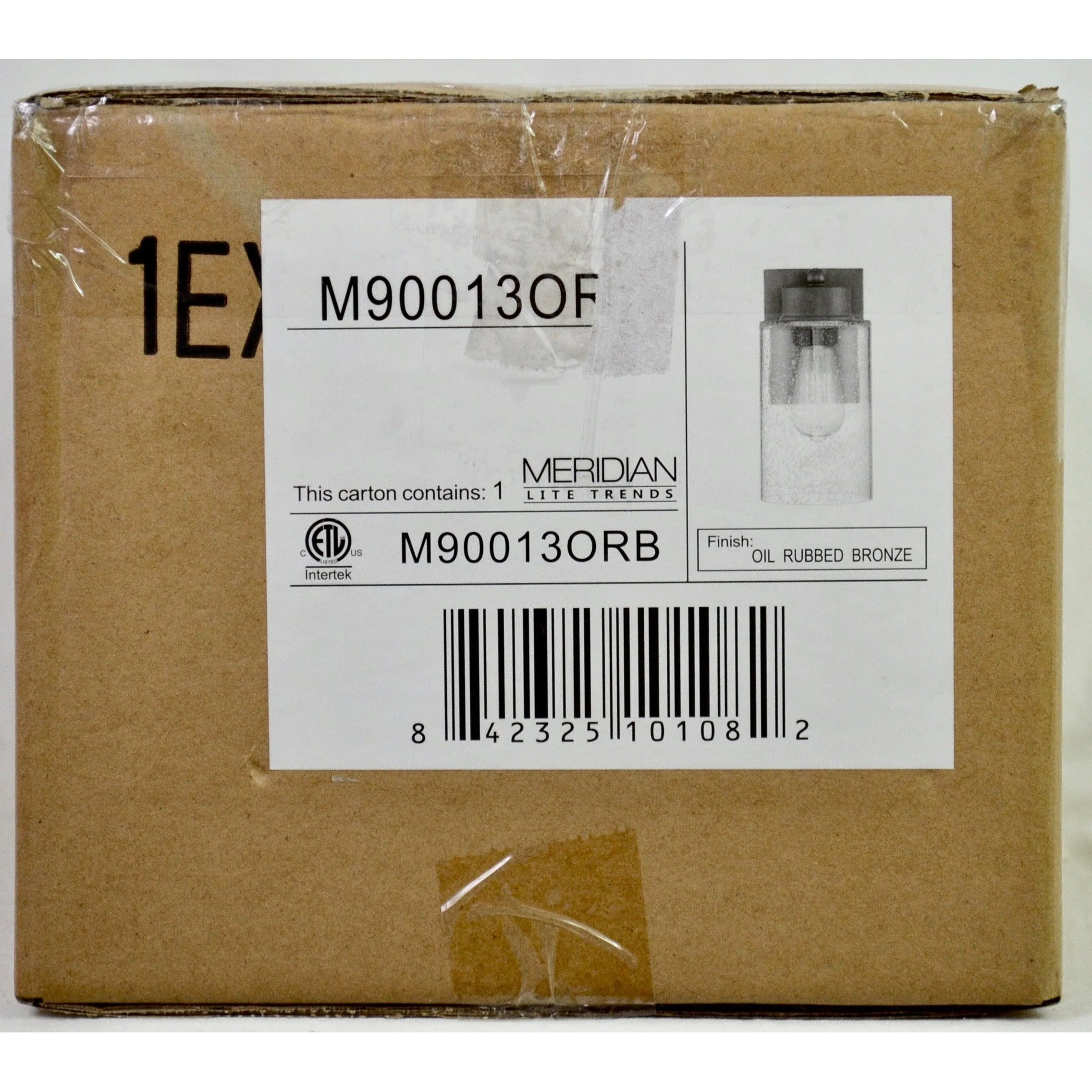 Meridian 1-Light Oil Rubbed Bronze Wall Sconce - Image 3