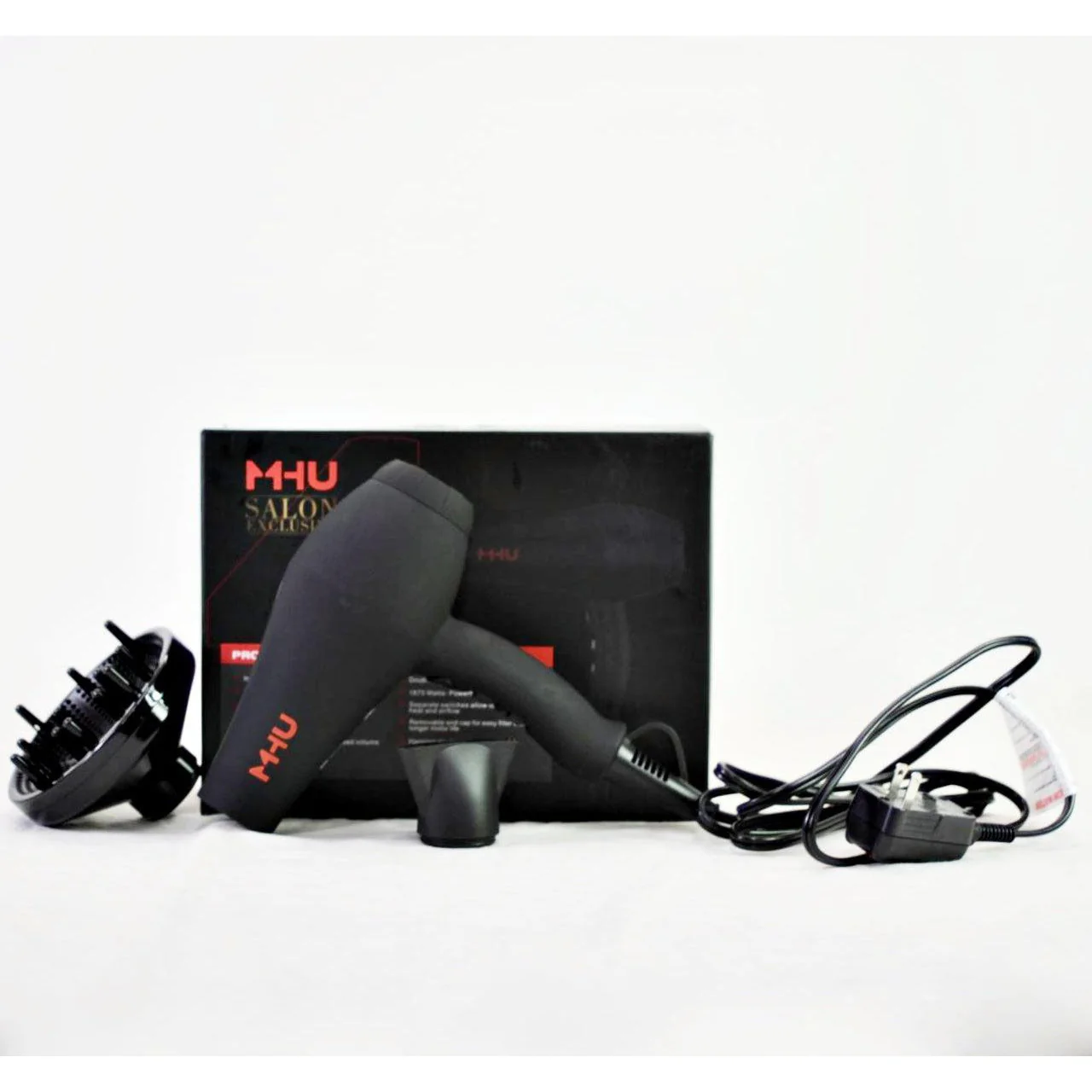 MHU Salon Exclusive Black 1875 Watt Infrared Ionic Salon Dryer - Image 3