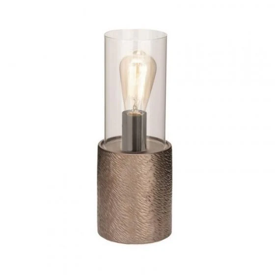 Modern Reflections Bronze Ceramic Table Lamp with Bulb