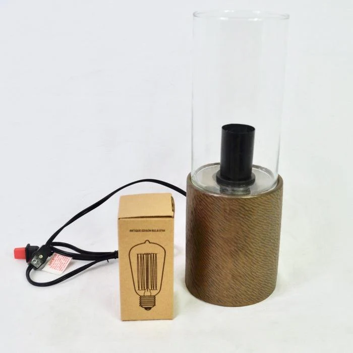 Modern Reflections Bronze Ceramic Table Lamp with Bulb - Image 3