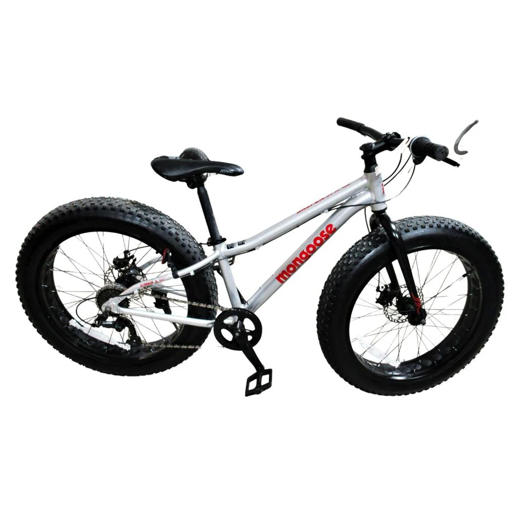Mongoose Jasper 60.96 cm (24 in.) Fat Tire Bike Youth Silver - Image 2