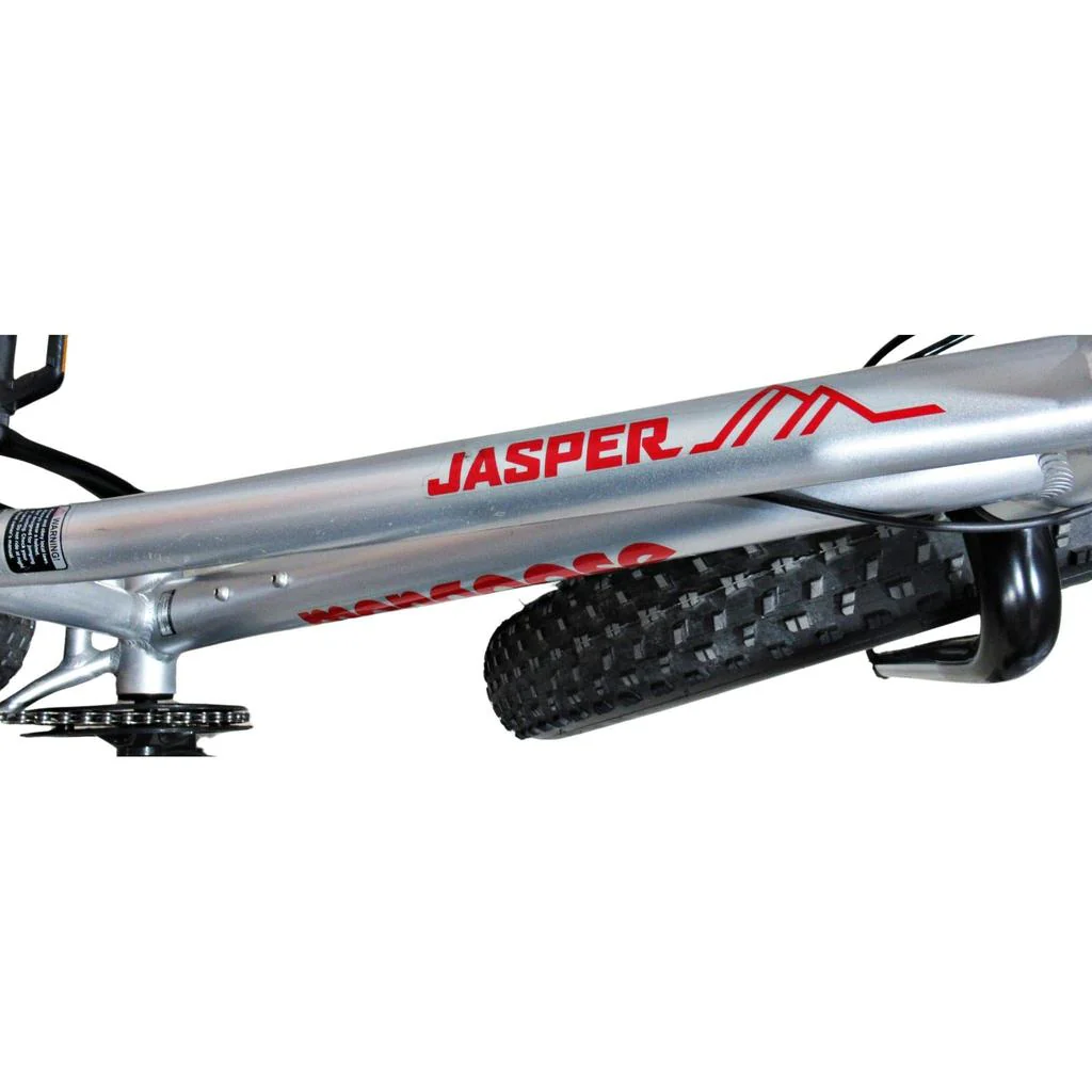 Mongoose Jasper 60.96 cm (24 in.) Fat Tire Bike Youth Silver - Image 9