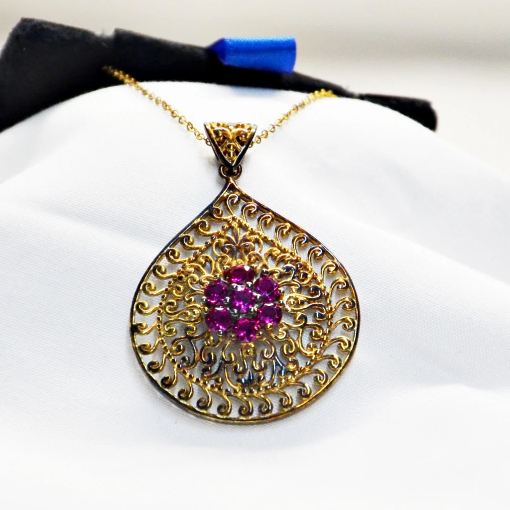 Morgan & Paige 18K Yellow Gold-Plated Gemstone Evil Eye Teardrop - Image 3