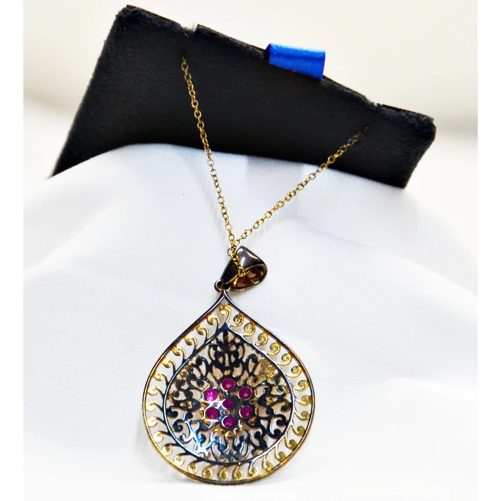 Morgan & Paige 18K Yellow Gold-Plated Gemstone Evil Eye Teardrop - Image 4